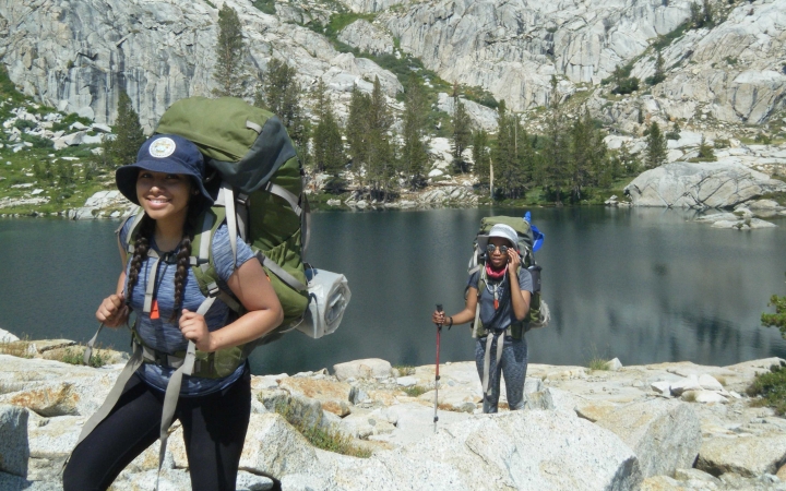 backpacking trip for girls